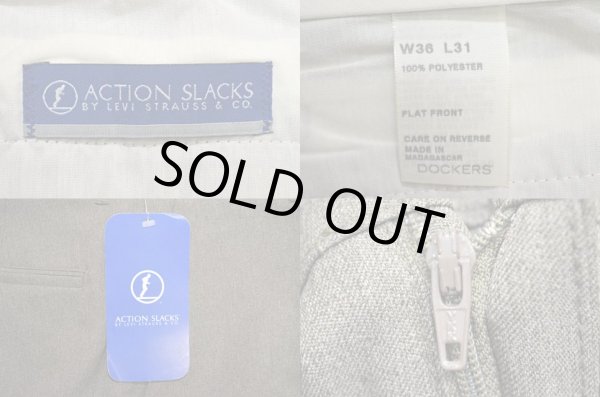 画像3: 00's Levi's ACTION SLACKS “CHARCOAL BROWN / DEADSTOCK” (3)