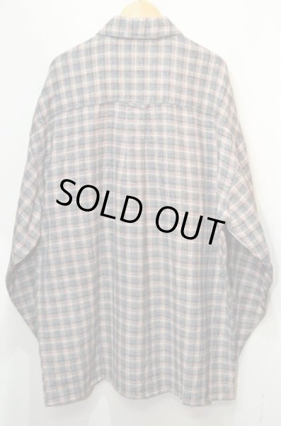 画像2: 90's BADGE フルジップ L/S シャツ “DEADSTOCK” (2)