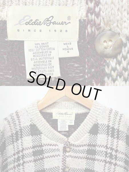 画像3: 90's Eddie Bauer ヘンリーネック コットンニット (3)