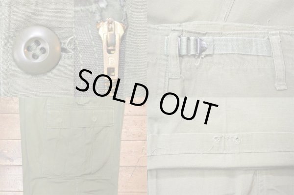 画像4: 60's US.ARMY ジャングルファティーグパンツ “MEDIUM-SHORT” (4)