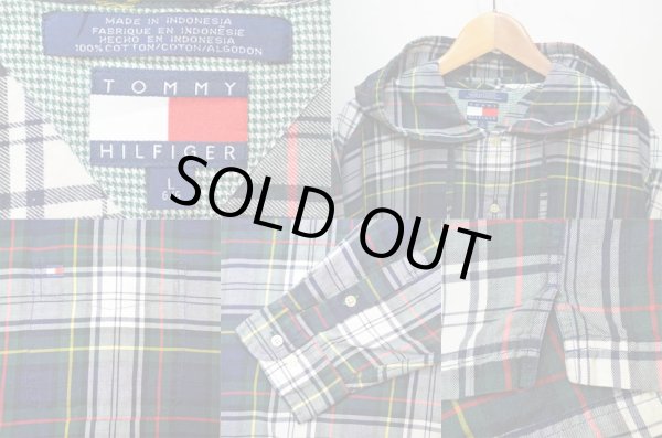 画像3: 90's TOMMY HILFIGER フード付きコットンシャツ (3)