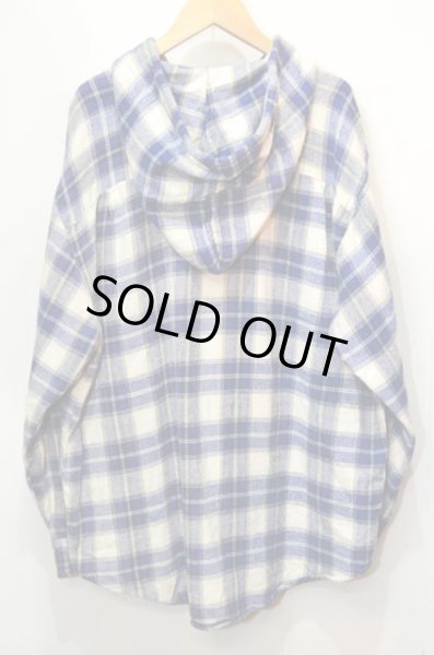 画像2: 90's RHINOCEROS SPORTS WEAR フード付きフランネルシャツ (2)