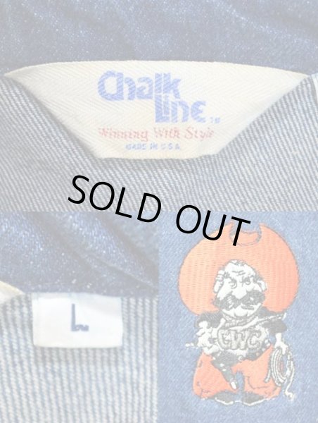 画像3: 80-90's Chalk Line チンスト付き デニムスウィングトップ “MADE IN USA” (3)