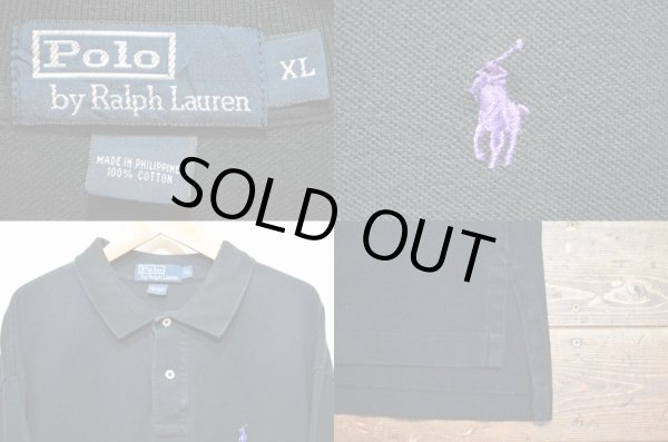 画像3: Polo Ralph Lauren L/S ポロシャツ “BLACK” (3)