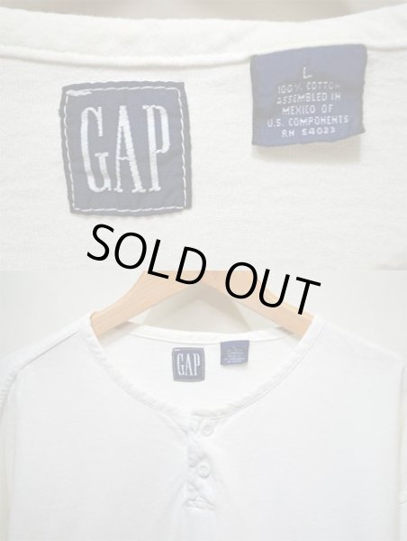 画像3: 90's OLD GAP S/S ヘンリーネックカットソー (3)