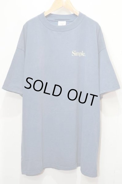 画像1: 90's Simple プリントTシャツ “Blue Gray” (1)
