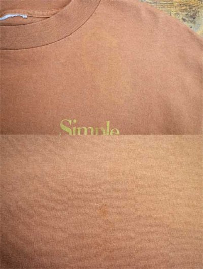 画像1: 90's Simple プリントTシャツ “Light Brown”