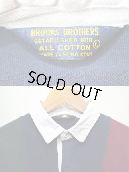 画像3: 90's Brooks Brothers ラガーシャツ "クレイジーパターン" (3)