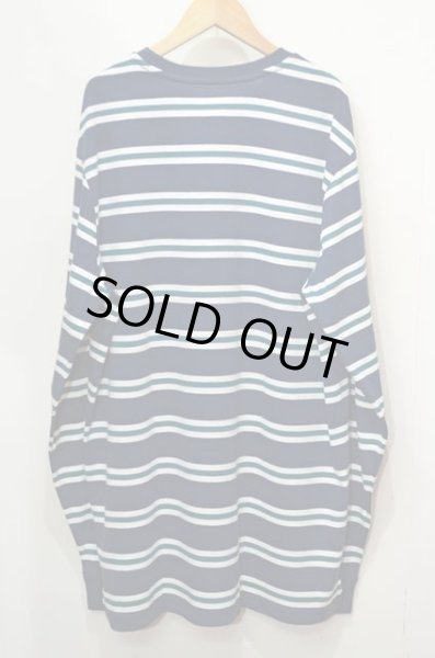 画像2: 日本未発売 NO BOUNDARIES L/S STRIPE TEE “NAVY” (2)
