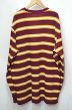 画像2: 日本未発売 NO BOUNDARIES L/S STRIPE TEE “BURGUNDY” (2)