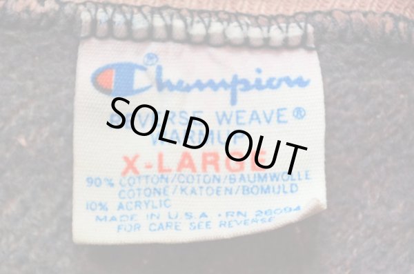 画像3: 80's Champion リバースウィーブスウェット “目無し / ブリーチ加工” (3)
