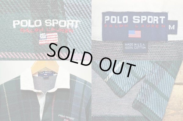 画像3: 90's POLO SPORT チェック柄 ラガーシャツ “MADE IN USA” (3)