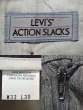 画像3: 90's Levi's ACTION SLACKS “CHARCOAL GRAY / DEADSTCOK” (3)