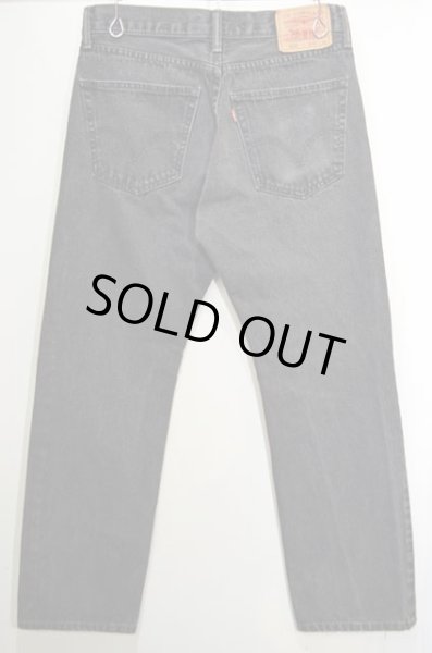 画像2: Levi's 505 ブラックデニムパンツ “W31×L30” (2)