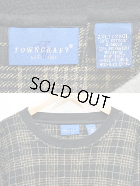 画像3: 90's Towncraft チェック柄 スウェットシャツ (3)