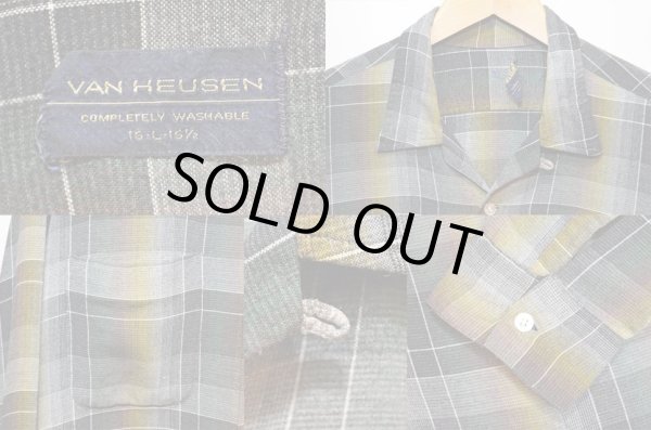 画像3: 60's VAN HEUSEN オープンカラーレーヨンシャツ “BLACKベース / オンブレ” (3)