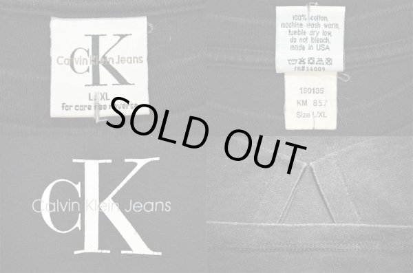 画像3: 90's Calvin Klein ロゴプリントTシャツ “MADE IN USA” (3)
