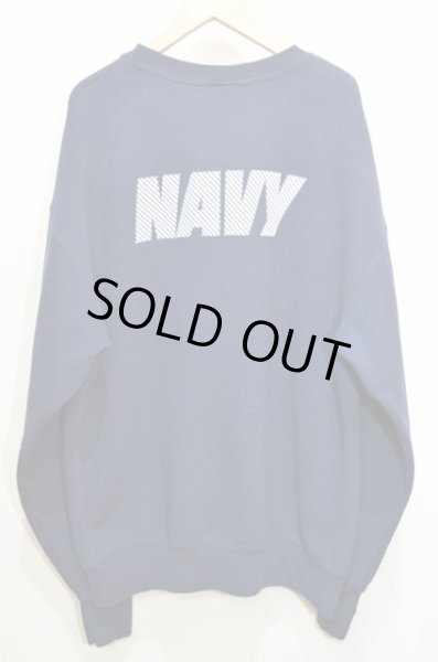 画像2: US.NAVY リフレクタープリント スウェットシャツ “MADE IN USA” (2)