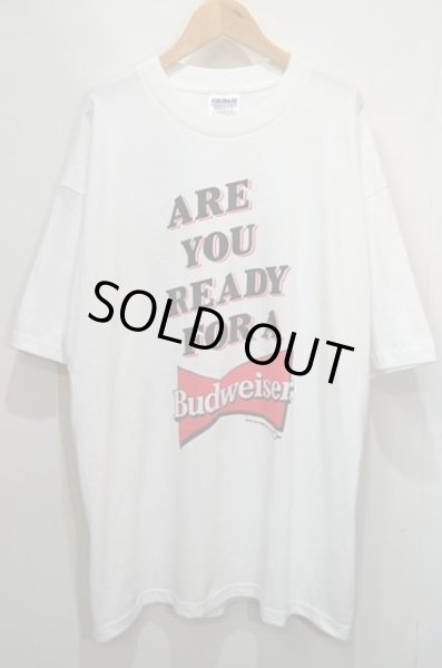画像1: 90's Budweiser ロゴプリント Tシャツ (1)