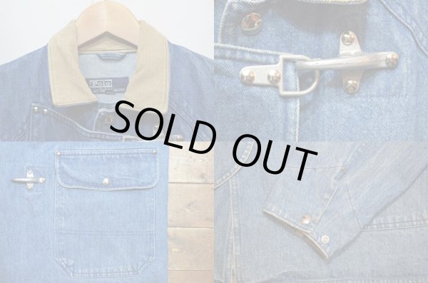 画像4: 90's Polo Ralph Lauren デニムファイヤーマンジャケット “Sサイズ” (4)