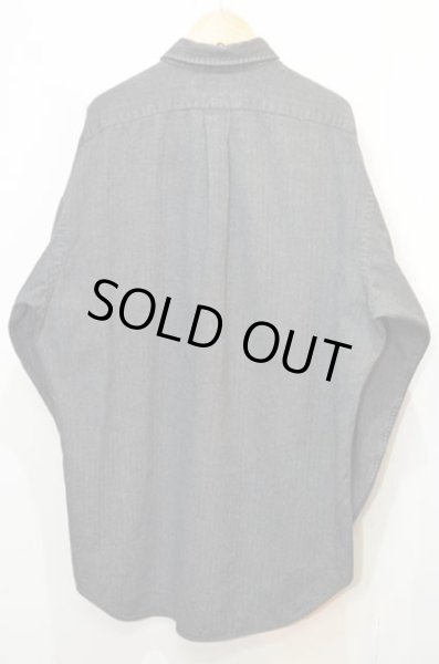 画像2: 90's POLO Ralph Lauren HBT織り ワークシャツ “BENFORD” (2)