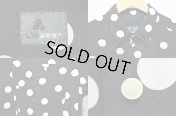 画像3: 90's Lizwear ドット柄 レーヨンシャツ (3)