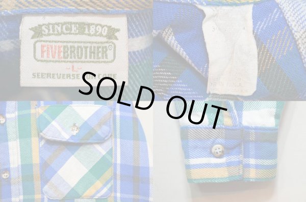 画像3: 90's FIVE BROTHER ヘビーネルシャツ “MADE IN USA” (3)