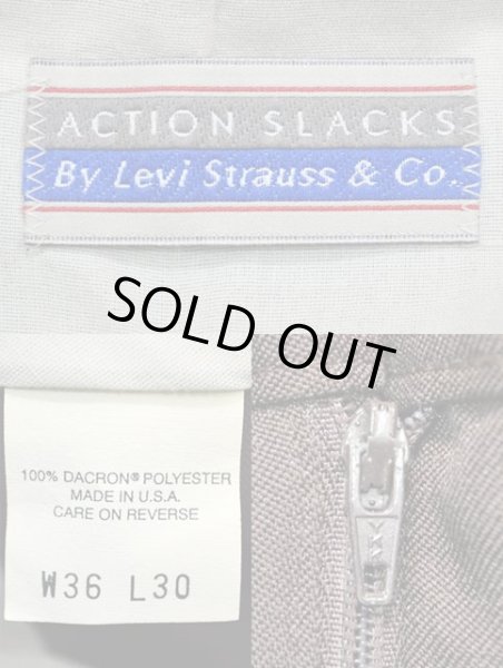 画像3: 90's Levi's ACTION SLACKS “BROWN / W36 L30” (3)