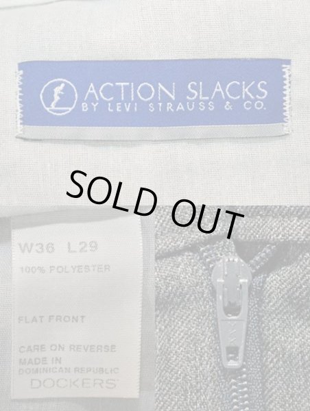 画像3: 90-00's DOCKERS ACTION SLACKS “CHARCOAL GRAY / W36 L29” (3)