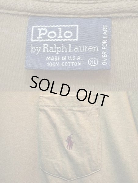 画像3: 90's Polo Ralph Lauren ポケットTシャツ “MADE IN USA / DEADSTOCK” (3)