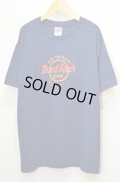 画像1: 90-00's Hard Rock Cafe ロゴ刺繍Tシャツ (1)