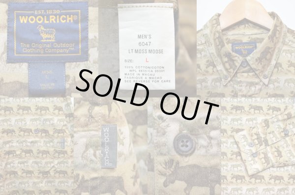 画像3: 90-00's Woolrich 総柄 ボタンダウンシャツ (3)