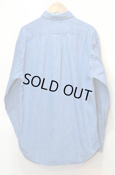 画像2: 90's POLO Ralph Lauren デニムボタンダウンシャツ (2)