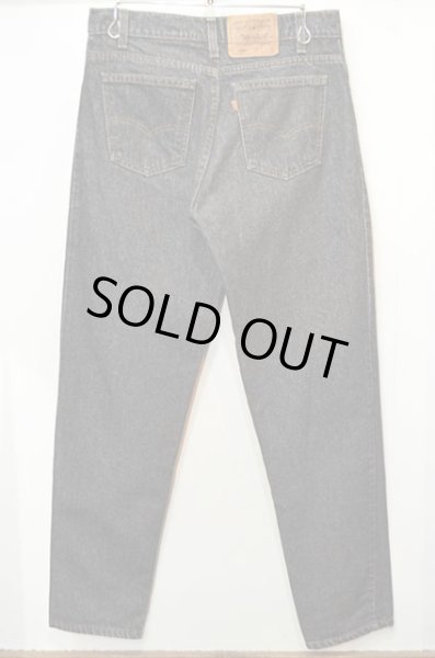 画像2: 90's Levi's 550 ブラックデニムパンツ “先染め / MADE IN USA” (2)