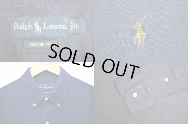 画像3: 90's POLO Ralph Lauren ボタンダウンシャツ “LINEN × SILK” (3)