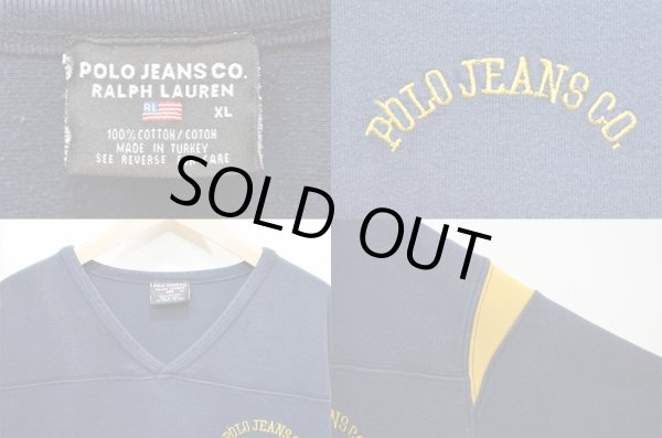 画像3: 90's POLO JEANS フットボールTシャツ (3)