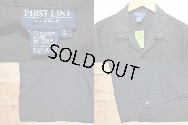 画像3: 90's FIRST LINE L/S キューバシャツ “BLACK” (3)