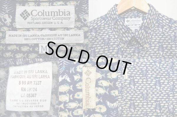 画像3: 90's Columbia S/S 総柄ボタンダウンシャツ (3)