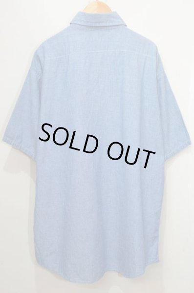 画像2: 80's FIVE BROTHER S/S シャンブレーシャツ (2)