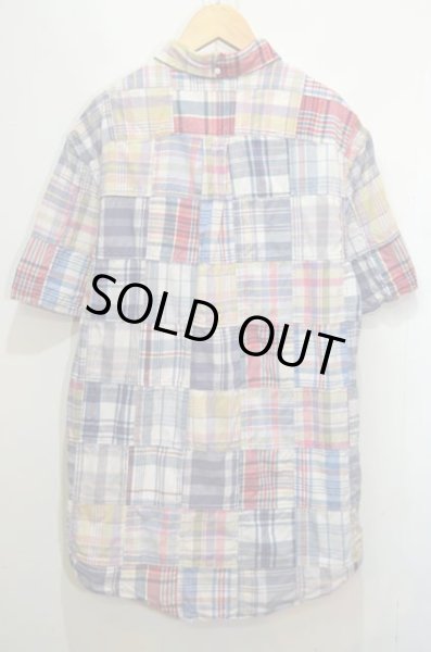 画像2: Ralph Lauren S/S パッチワーク ボタンダウンシャツ “3点留め” (2)