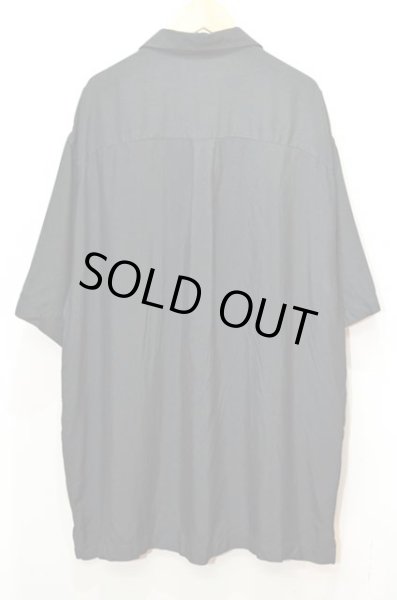 画像2: 90's PERRY ELLIS S/S オープンカラーシルクシャツ (2)