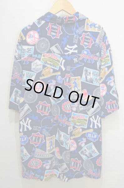 画像2: Lee Sport S/S 総柄 レーヨンシャツ “NEW YORK YANKEES” (2)