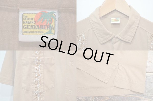 画像3: THE GENUINE HABAND GUYABERA S/S キューバシャツ “カットソー素材” (3)
