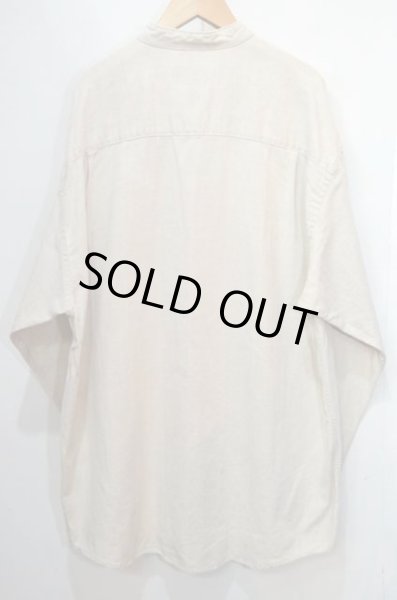 画像2: 90's Eddie Bauer バンドカラーシャツ “COTTON×LINEN” (2)