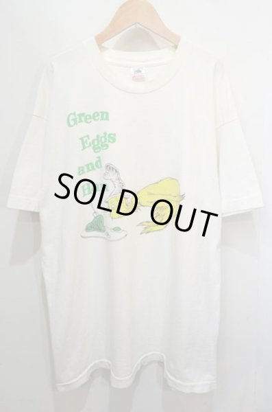 画像1: 90's Dr.Seuss プリントTシャツ “Green Eggs and Ham” (1)