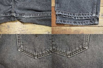 画像1: 90's Levi's 505-4858 先染め ブラックデニムパンツ  “MADE IN USA / W33 L30”