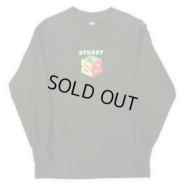 画像1: 90's OLD STUSSY L/S プリントTシャツ "64 パロディロゴ / MADE IN USA" (1)