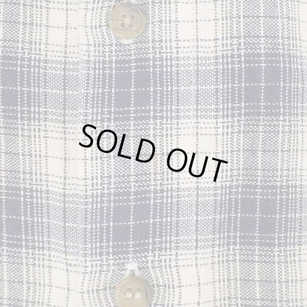 画像6: Early 00's OLD GAP オンブレチェック柄 オープンカラーレーヨンシャツ (6)