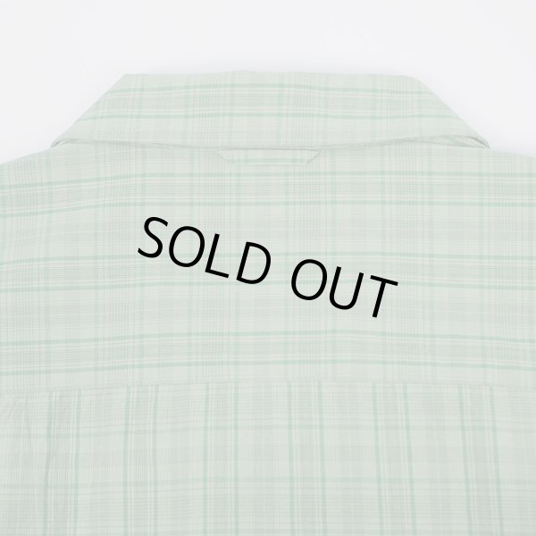 画像3: PWA LINEN MIX O/C SHIRT / GREEN CHECK (3)