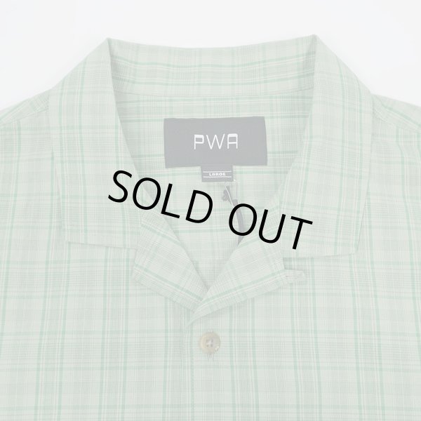 画像2: PWA LINEN MIX O/C SHIRT / GREEN CHECK (2)